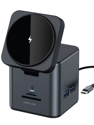 هاب ۹ پورت گرین لاین مدل Green Lion 9-in-1 HUB Docking Station GN9IN1HUBBK