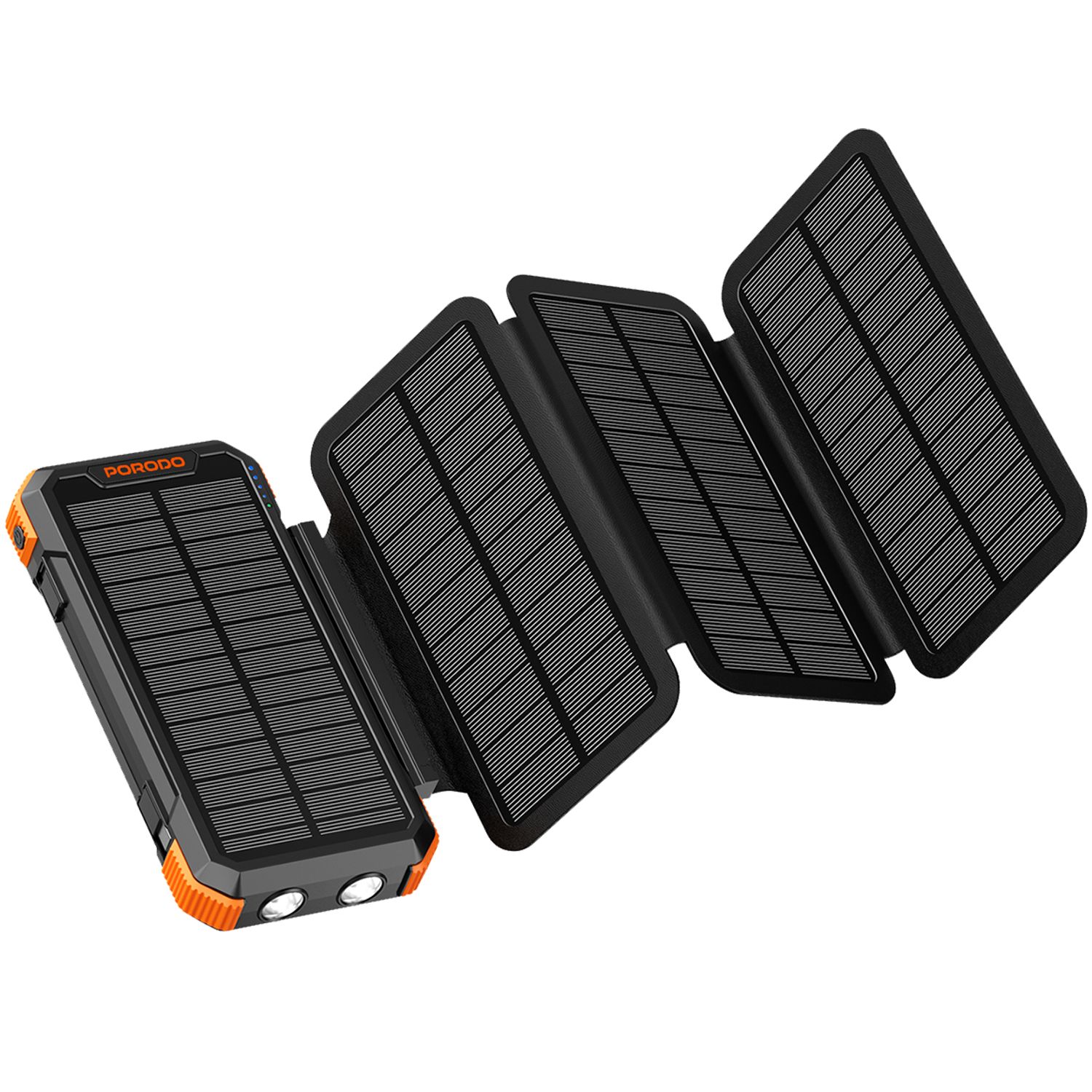 Porodo 20000mAh 4-Panel Solar Power Bank PD-PBFCH070-BK01