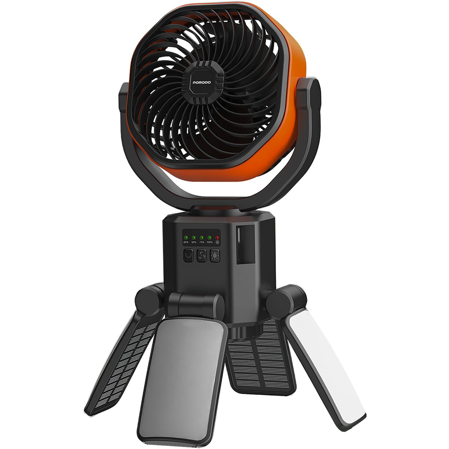 Porodo Suncharge Outdoor Solar Fan PDLFSTFNBKOG01