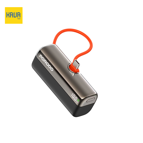 1 Porodo Pocket Volt 5000mAh Power Bank | پاوربانک پرتابل پورودو با شارژ سریع ۲۲.۵ وات و کانکتور Type-C داخلی - Image 1