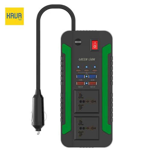 1 اینورتر برق گرین لاین مدل Spark 300 با توان 300 وات و 9 پورت خروجی – مشکی - Image 1