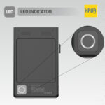 Levelo Onyx Portable 3-in-1 Cardholder Power Bank