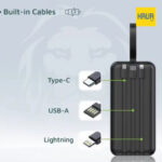 پاوربانک Green Lion Power Tank 50000mAh با کابل داخلی، شارژ سریع و نمایشگر LED - Image 2