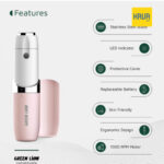 Green Lion Facial Hair Remover | موزن صورت گرین لاین با تیغه استیل و چراغ LED - Image 2