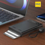 Levelo Onyx Portable 3-in-1 Cardholder Power Bank | پاوربانک Levelo Onyx با ظرفیت ۵۰۰۰ میلی‌آمپرساعت و جای کارت ۳ در ۱ - Image 2