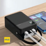 پاوربانک Green Lion Thunder 80 با ظرفیت ۸۰۰۰۰mAh، چراغ قوه و شارژ سریع