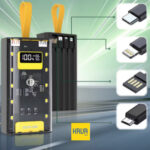 پاوربانک Green Lion Transparent Pro 20000mAh با شارژ سریع و کابل‌های داخلی - Image 3